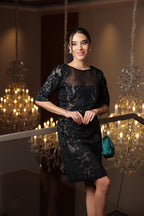 Jade Panel Body-con Dress - Sila Atelier