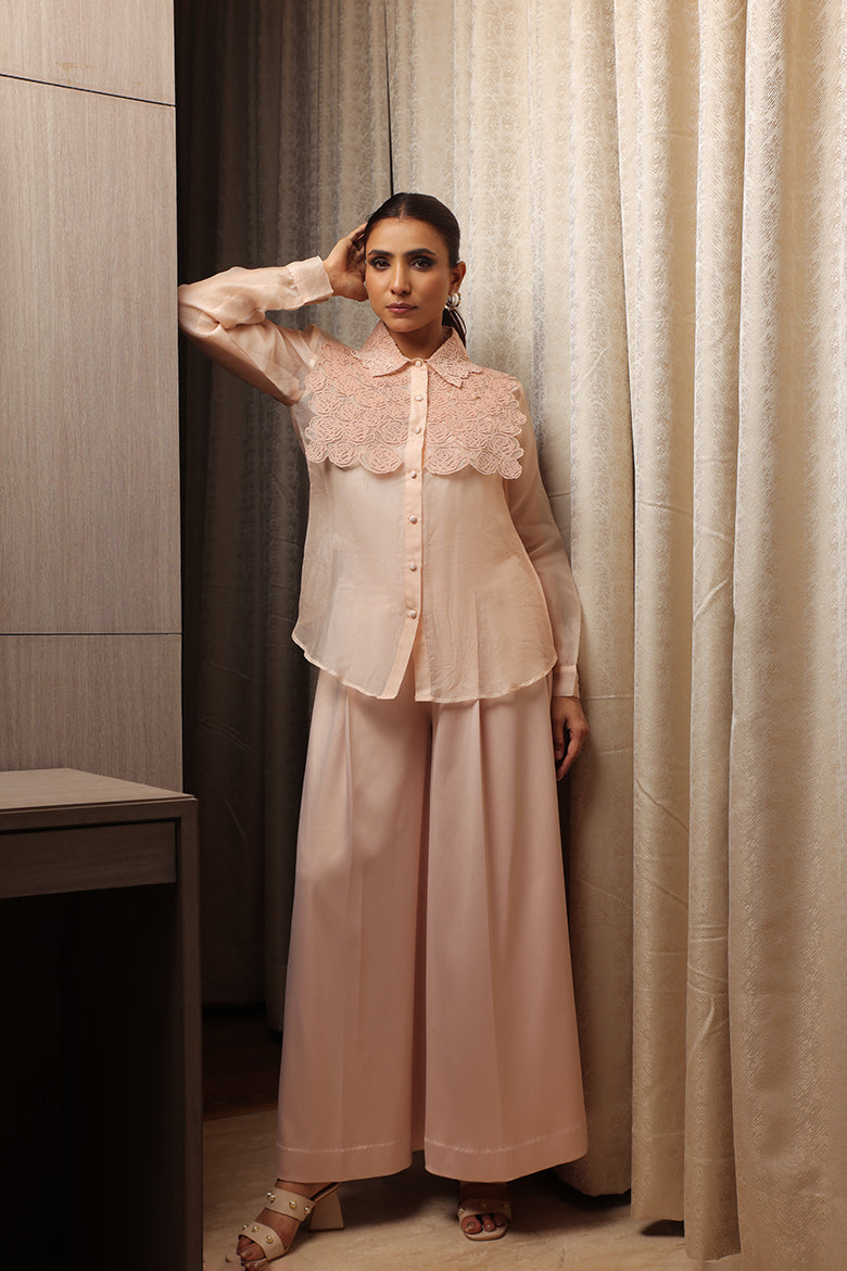 Melba Roses Yoke Co-ord Set - Sila Atelier
