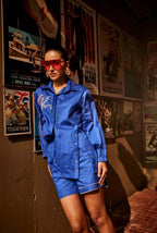 Blue Blaze Shirt / Co-ord Set - Puja Agarwal