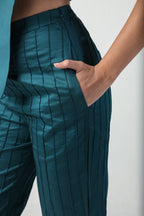 GILDA SEA GREEN 3D PATTERNED HEART BOW TOP / PANTS CO-ORD SET