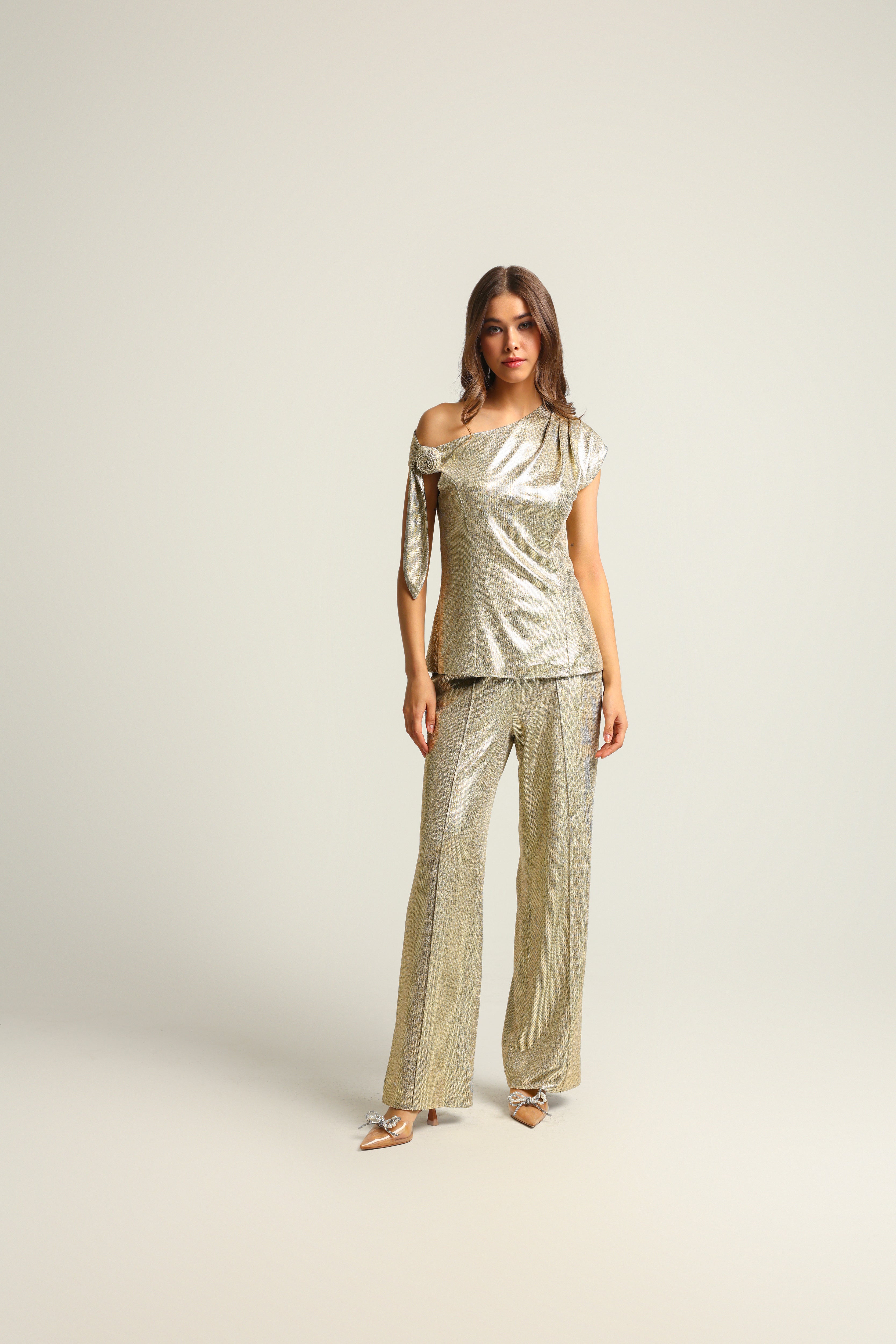 KIRA GOLD CO-ORD SET - Fllaë