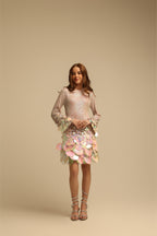 JULIE PINK SEQUIN DRESS