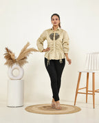 Drawstring Drape Shirt
