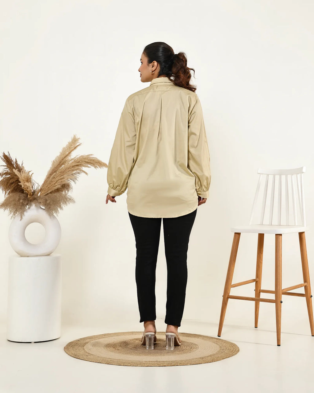 Drawstring Drape Shirt