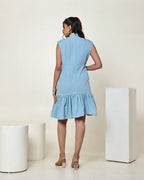 The light denim mini dress