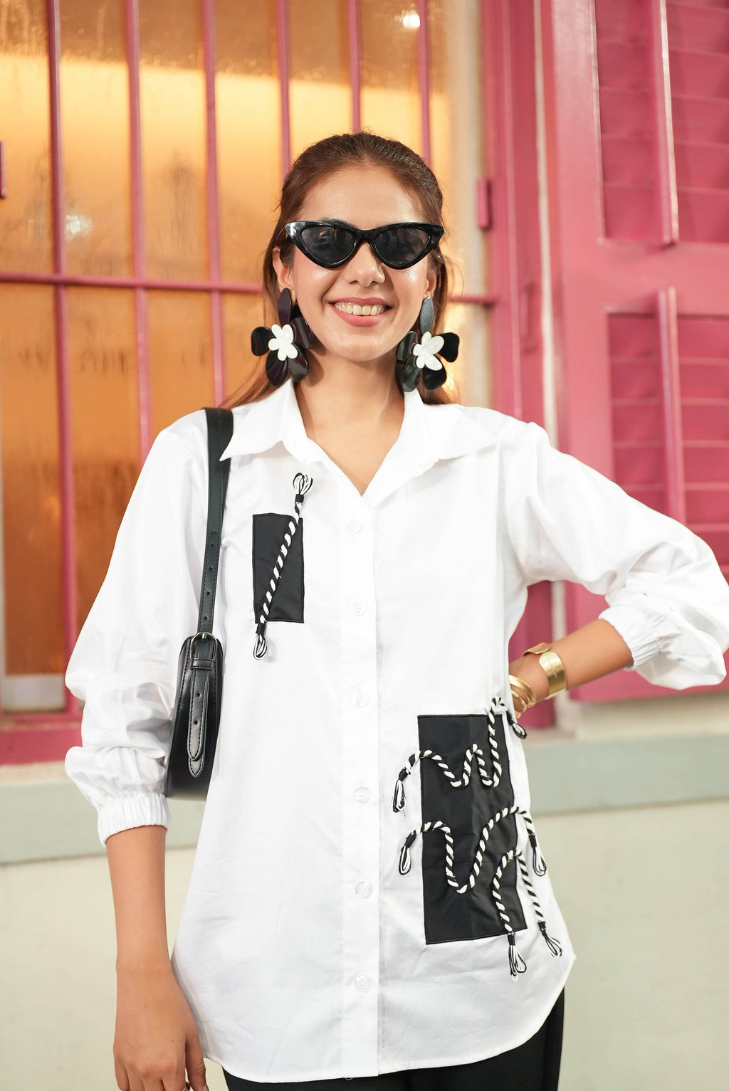 Bella White Shirt / Co-ord Set - Puja Agarwal
