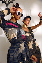 Cosmic Black Dress - Puja Agarwal