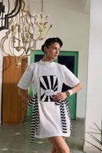 Abstract White Dress - Puja Agarwal