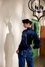 Fringe Finesse in Blue - Puja Agarwal