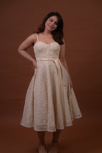 White Petal Corset Dress