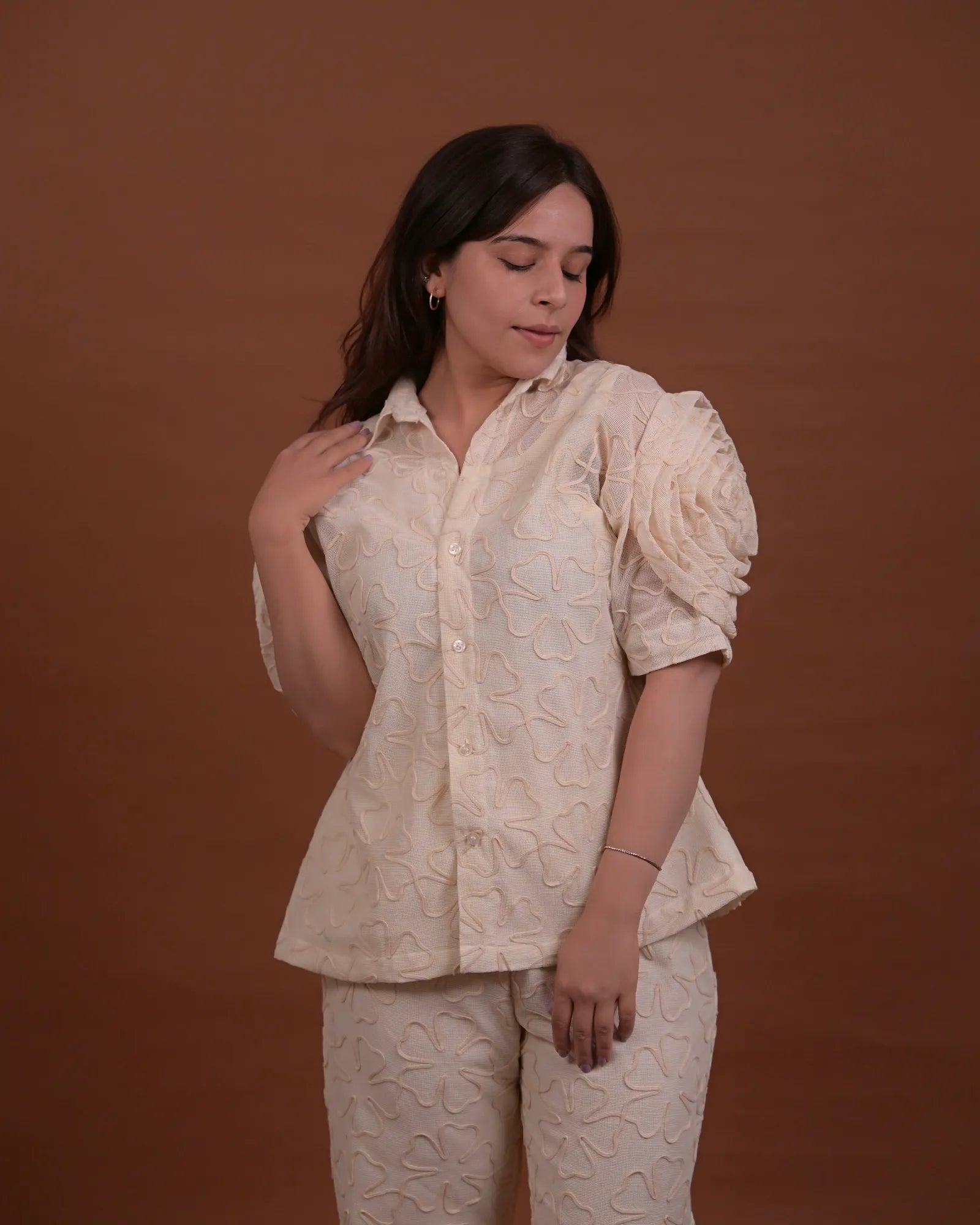 White Petal Rose Shirt