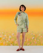 Mint Green Forest Shirt/CordSet
