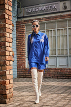 MIdnight Petal Co-ord Set / Shirt - Puja Agarwal