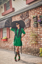 The Verdant Tux Green Dress - Puja Agarwal