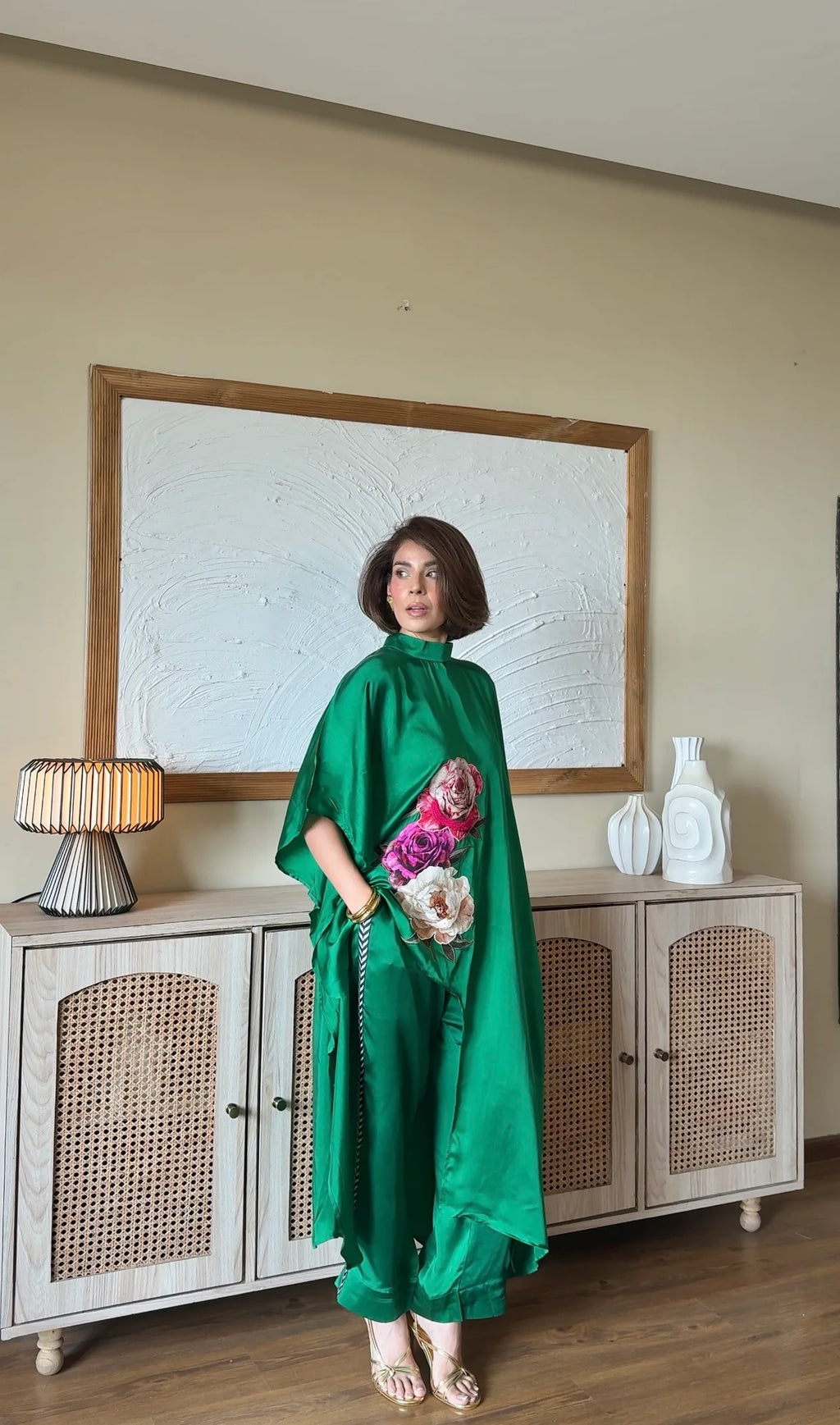 Emerald Kaftan Co-ord Set