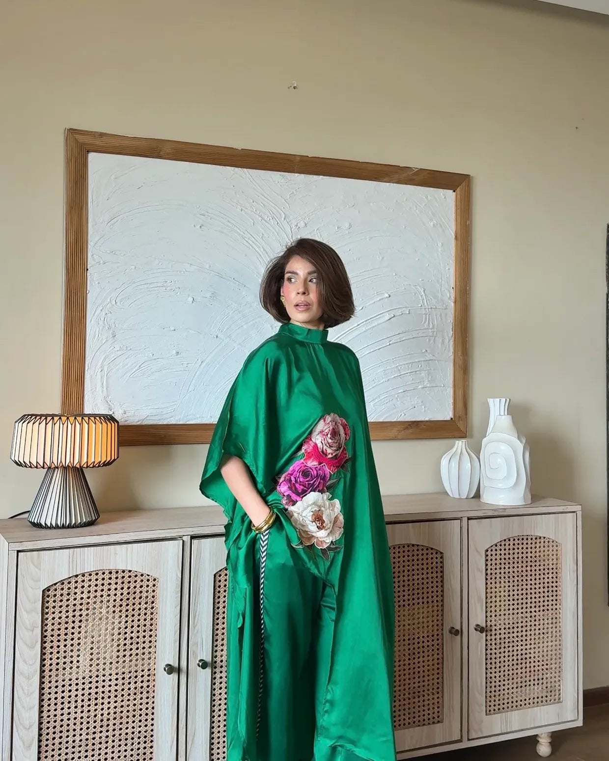 Emerald Kaftan Co-ord Set