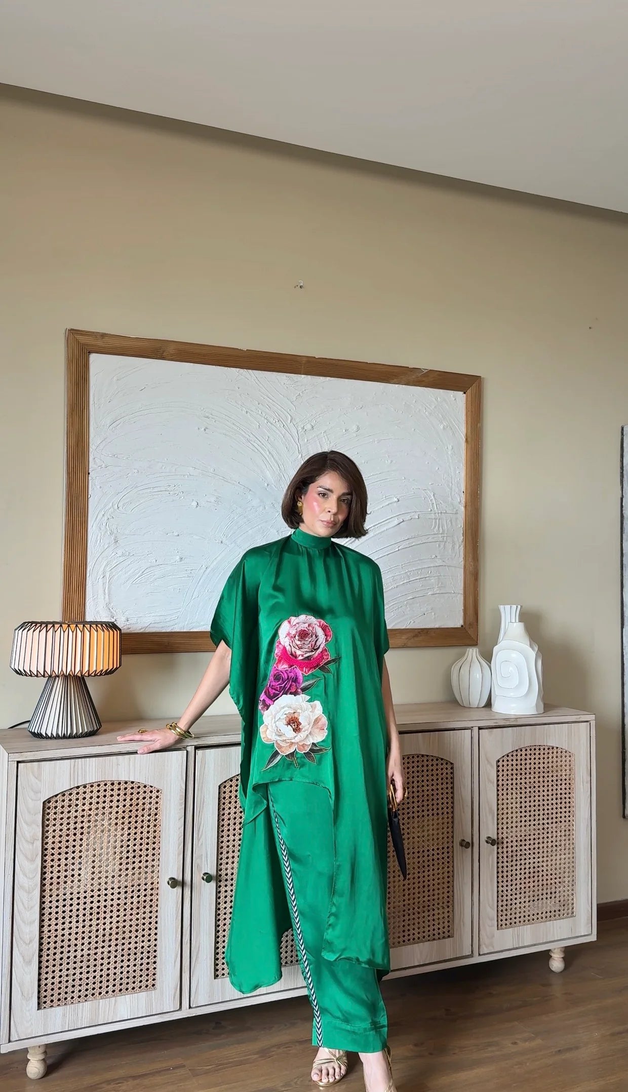 Emerald Kaftan Co-ord Set