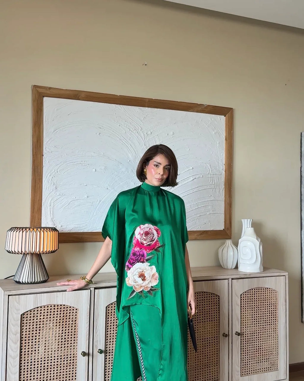 Emerald Kaftan Co-ord Set