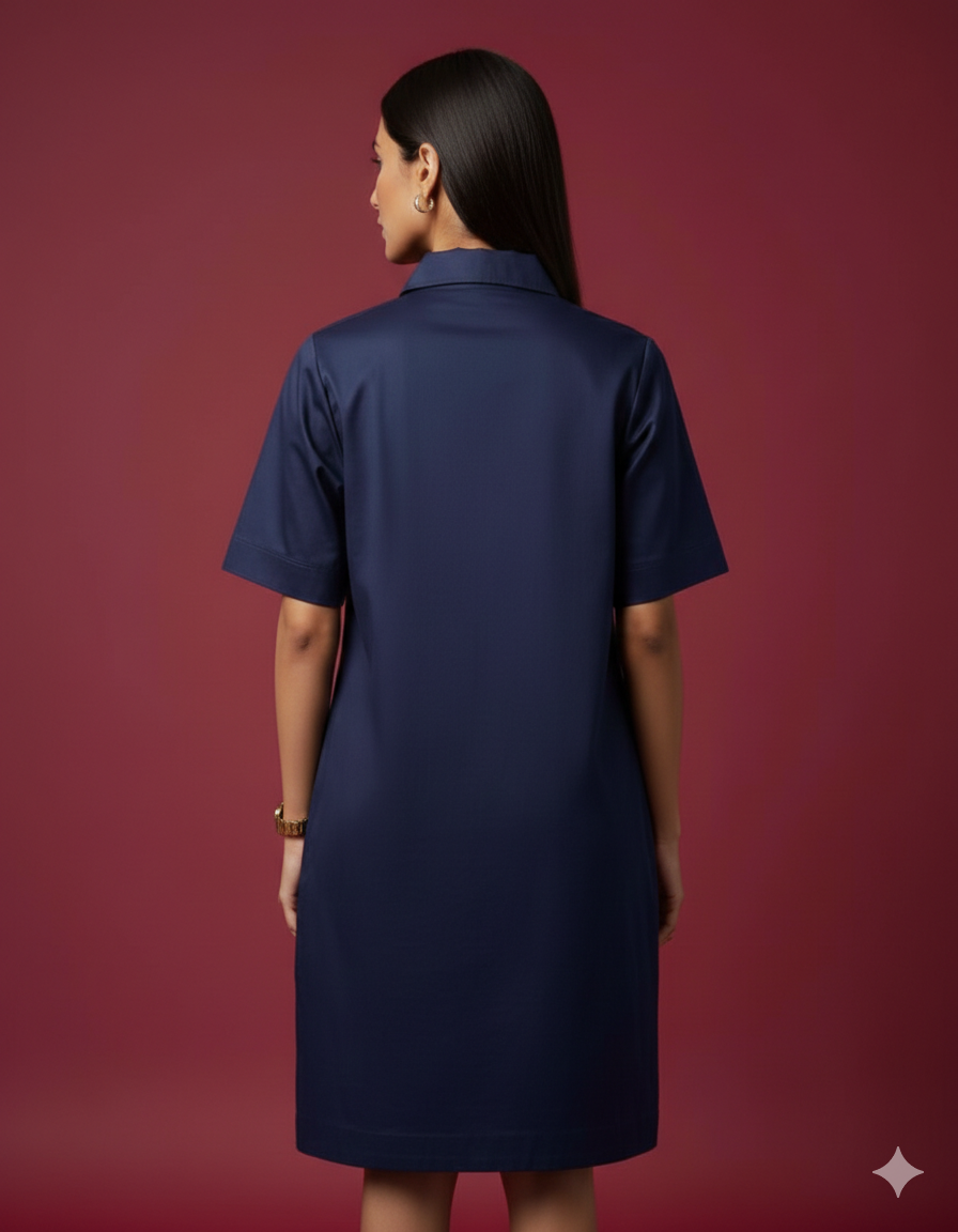 Boxy blue dress - Label Shall