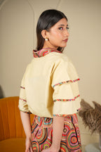 Circle Theory Ruffle Sleeve Shirt with Pants