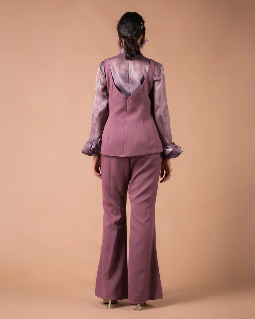 The Purple Ruffle Co-Ord Set