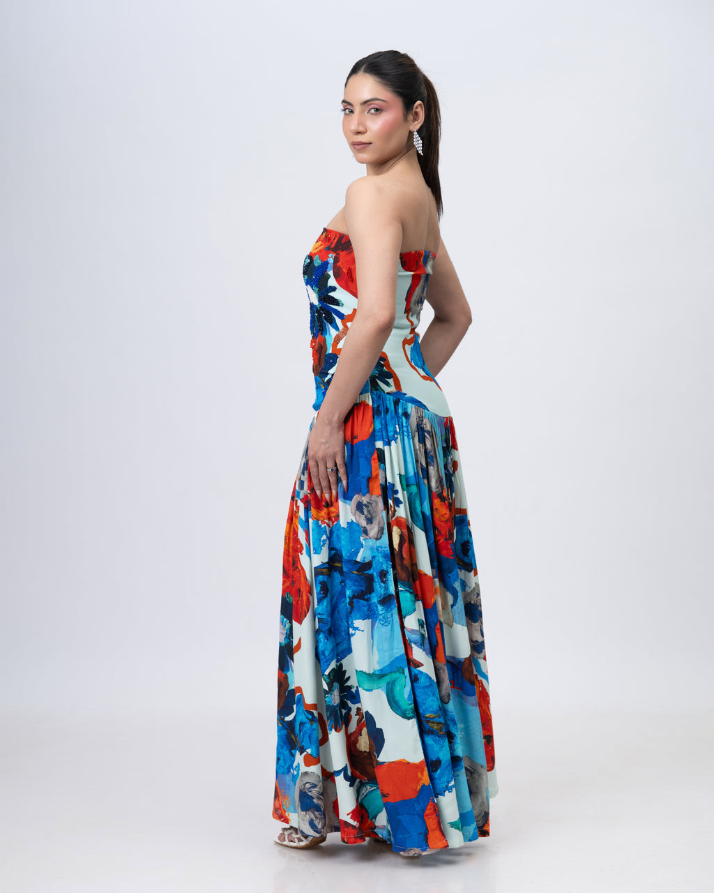 Parade Blanc Drop Waist Maxi Dress