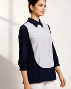 Pinstripe Panel Shirt