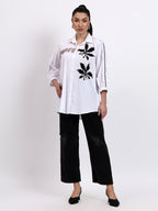 White seer sukar laser shirt