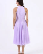Lavender Petal Tulle Dres - Idhaya