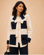 Contrast Panel Shrt