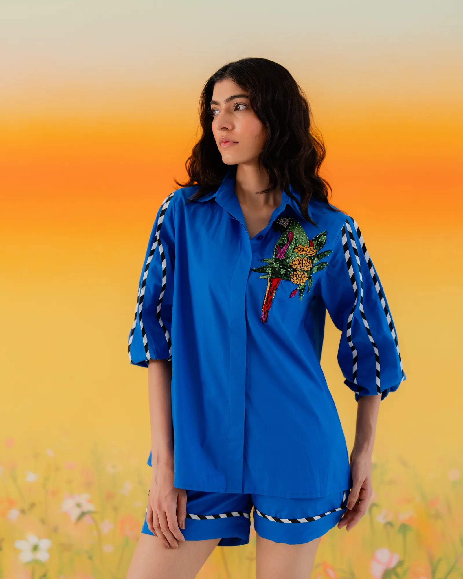 Blue parrot Shirt/Cordset - Urban Life