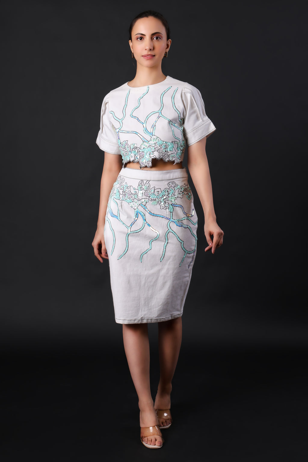 Minimalist Cotton White Skirt