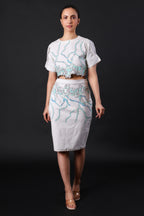 Minimalist Cotton White Skirt