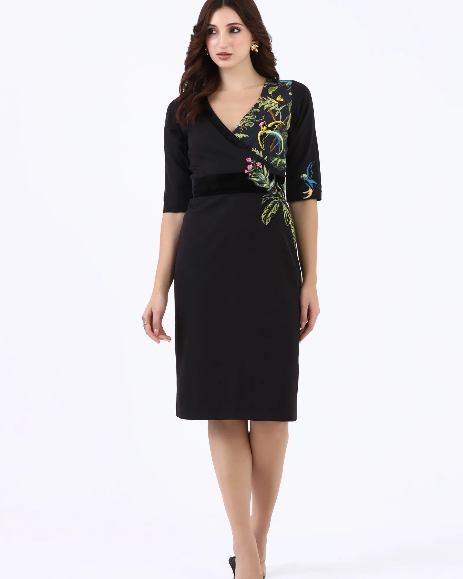 Midnight Aviary Sheath Dress