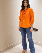 Tangerine Butterfly Shirt