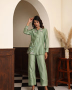 Tucks Detail Kurta-Set