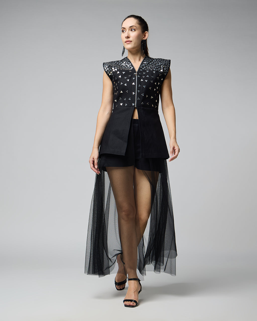 Midnight Cotton Black Dress - Harneet Kaur
