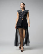 Midnight Cotton Black Dress - Harneet Kaur