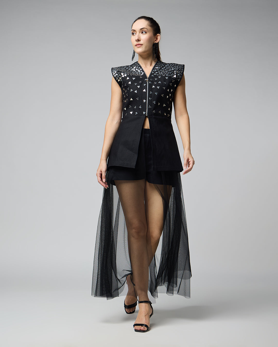 Midnight Cotton Black Dress - Harneet Kaur