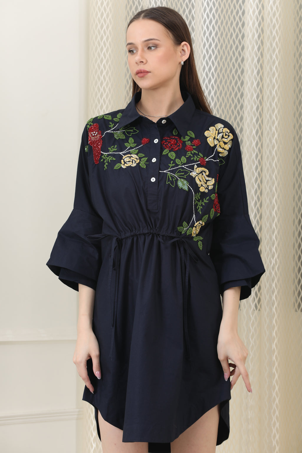 Nora Navy Dress