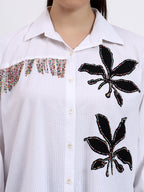 White seer sukar laser shirt - Gagan Vohra