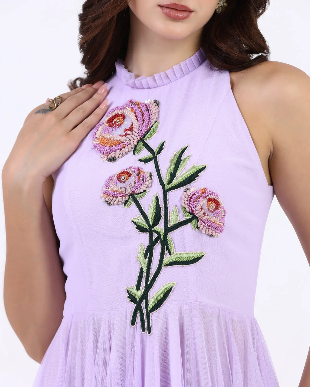 Lavender Petal Tulle Dres