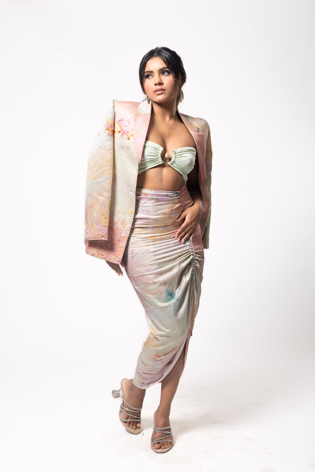 Aurora Blazer and Skirt Set
