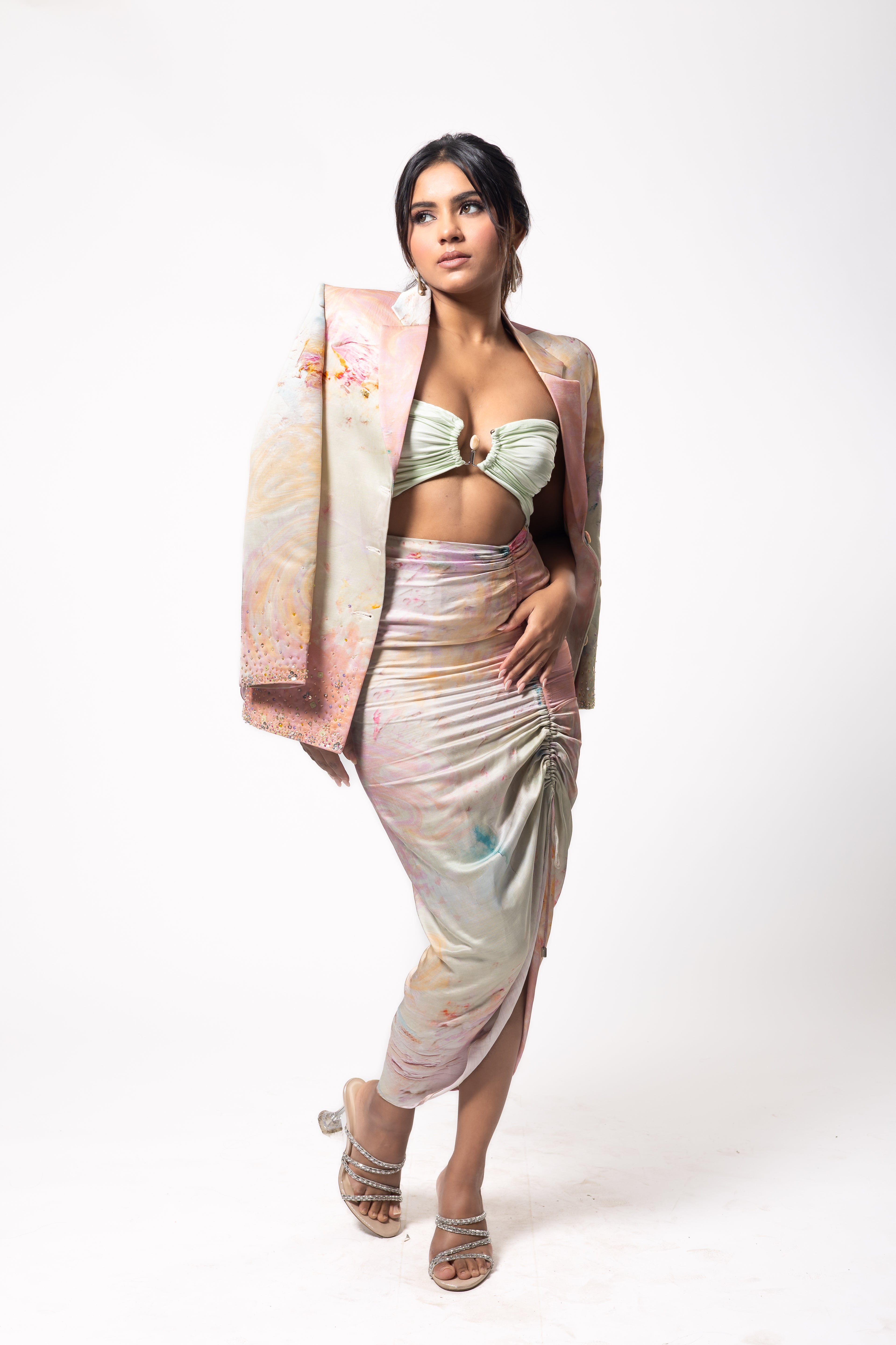 Aurora Blazer and Skirt Set