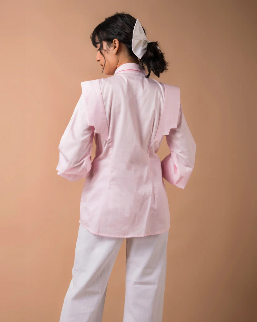The Pink Bow Flap Shirt - BeyondStiches