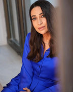 Electric Blue Top And Skirt Set