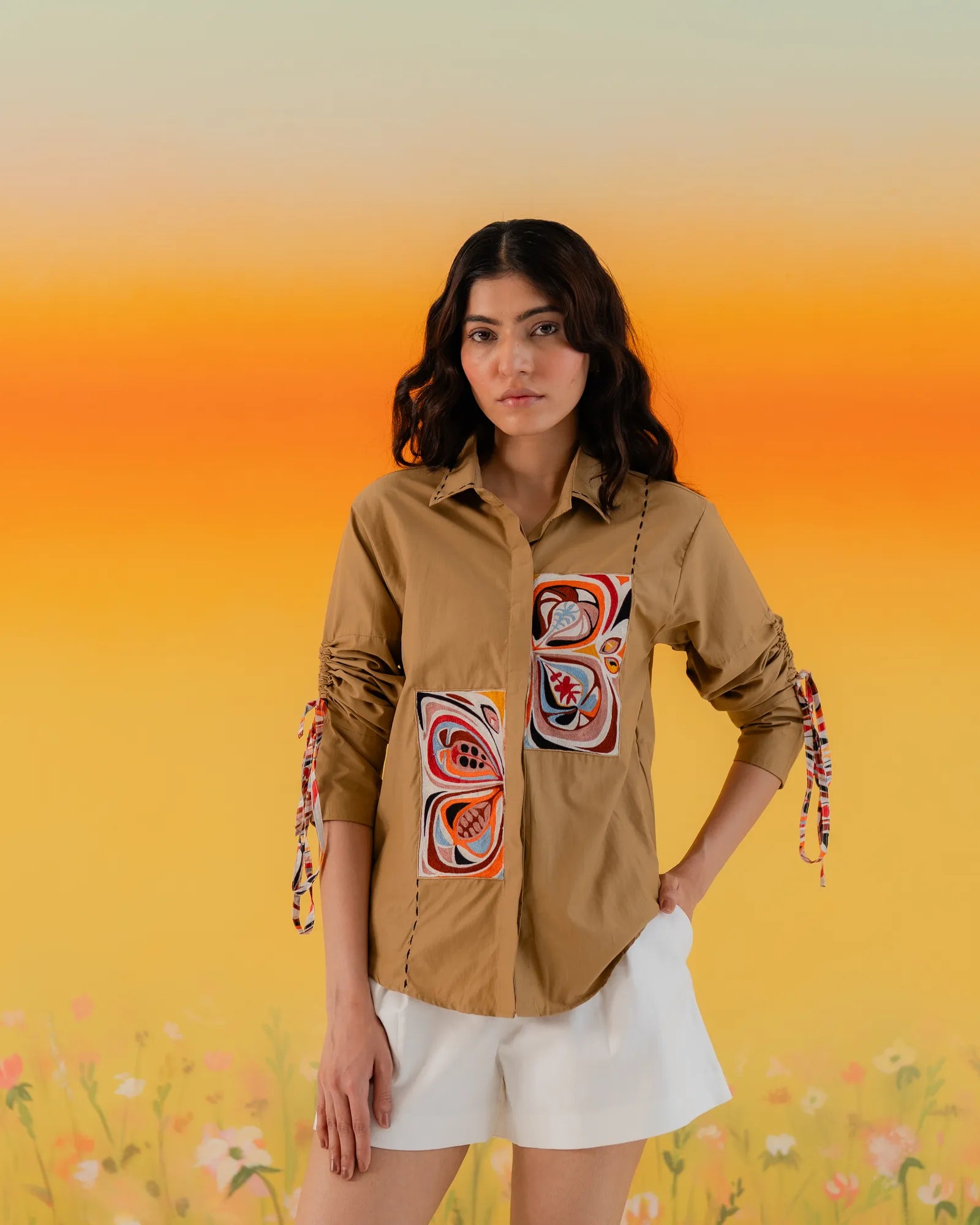 Mustard Butterfly shirt