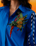 Blue parrot Shirt/Cordset