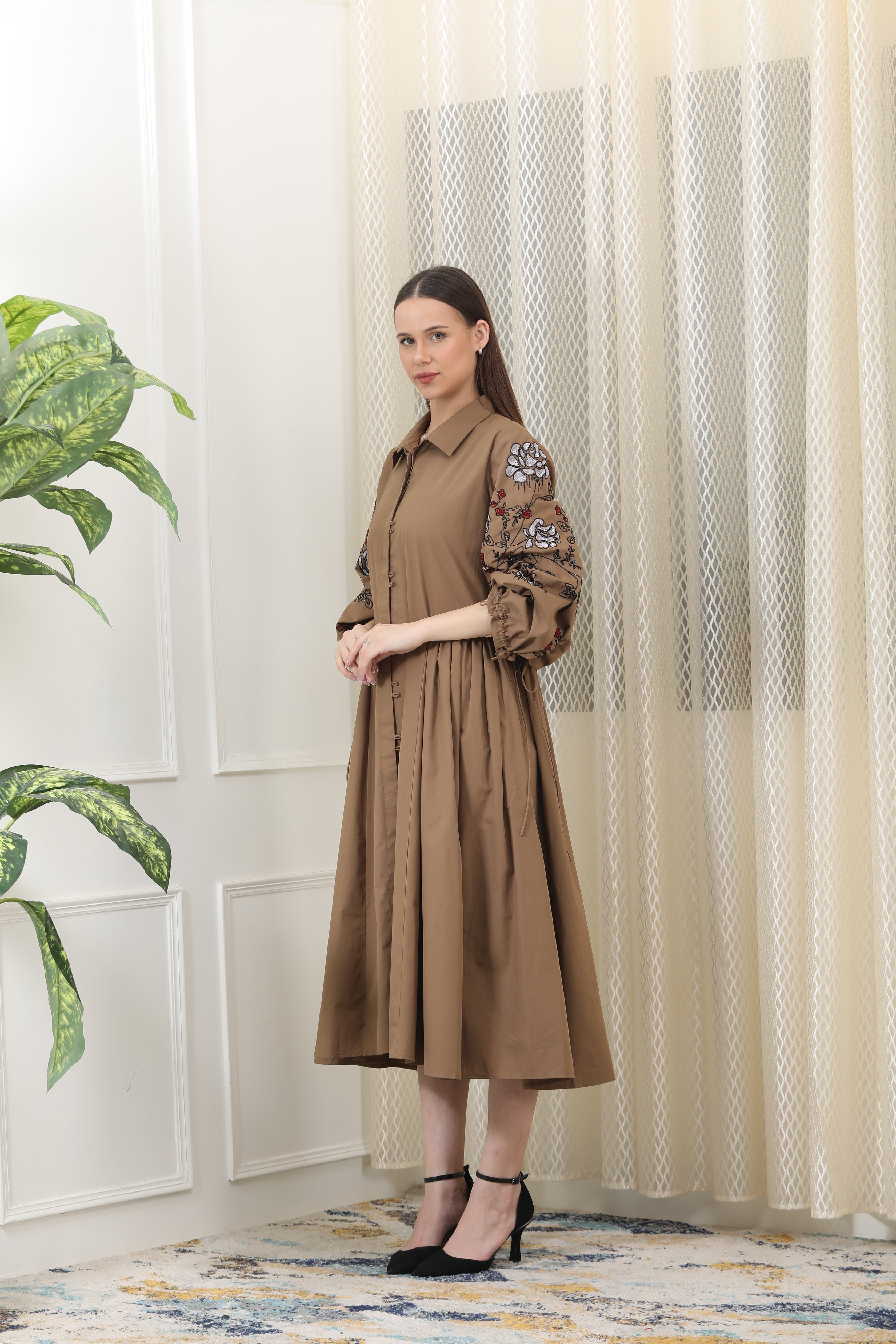 Lea Brown Dress