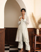 Mint Green Embroidered Fusion Set